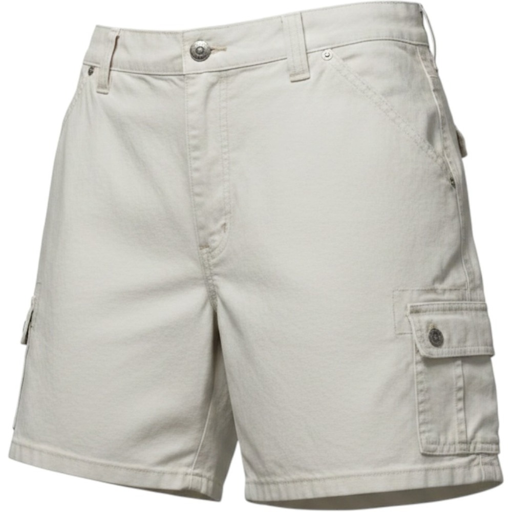 Vintage Riveted by Lee Cargo Shorts Women 14M Tan High Waisted Made in USA